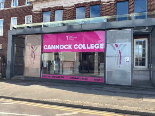 The front of Cannock College