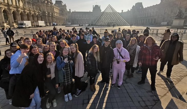 Lichfield students and staff in Paris
