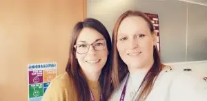 Photo of adult students Natalie and Coral