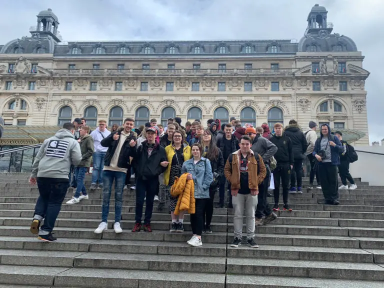 Students on Paris trip