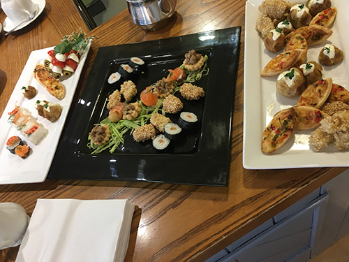 Selection of food at Perrycroft