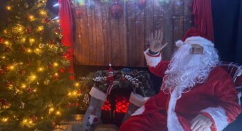 Photo of Santa in his Grotto at Rodbaston Animal Zone