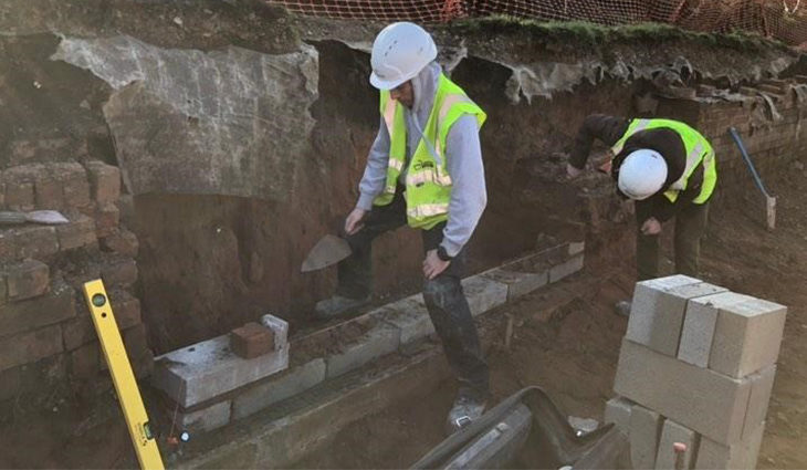 Brickwork work experience at Lichfield Canal Trust
