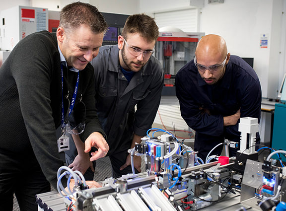 Engineering demo in Festo room