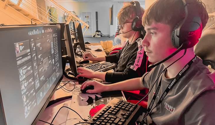 Games students playing at Esports trials