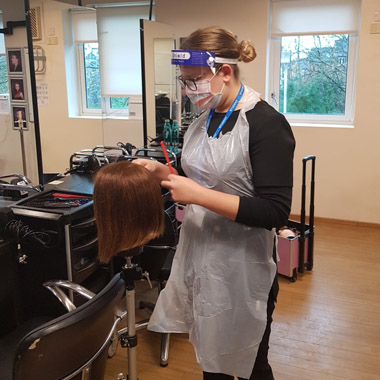 Lucy Johnson, Hairdressing Student