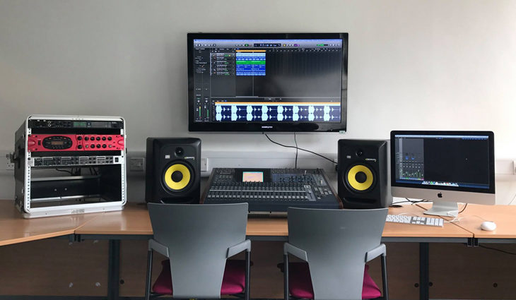 Music equipment from higher education course