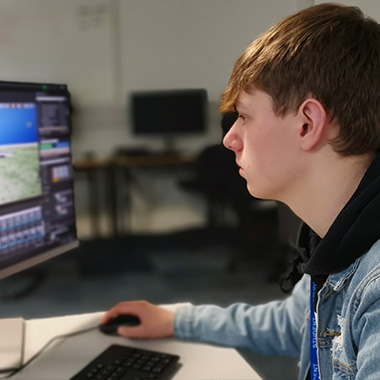 Sam Churchley creating an online game