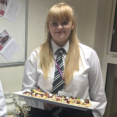Sarah Holmes Catering Student