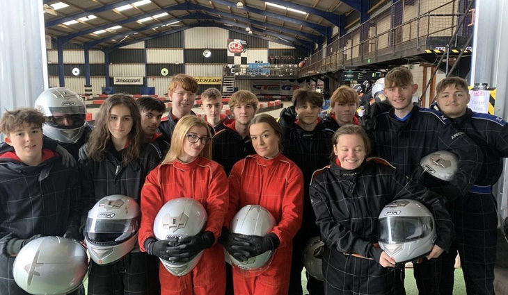 Sport Students at Go Karting