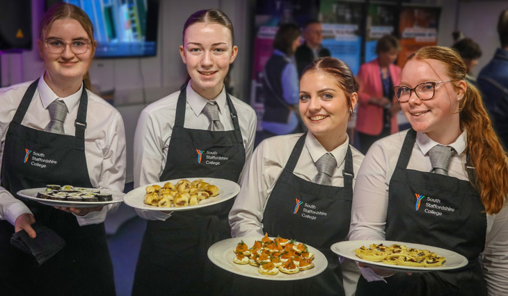 Hospitality students at music opening