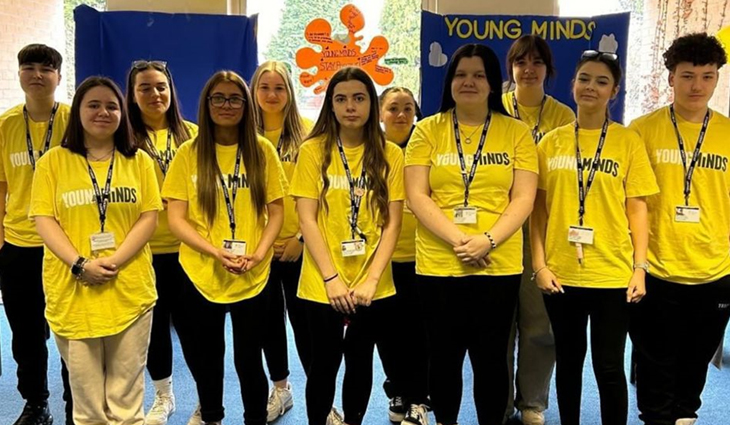 Introduction to College Students Wearing Young Minds T-Shirts