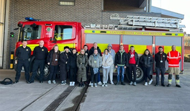 Introduction to College Students at Fire Station