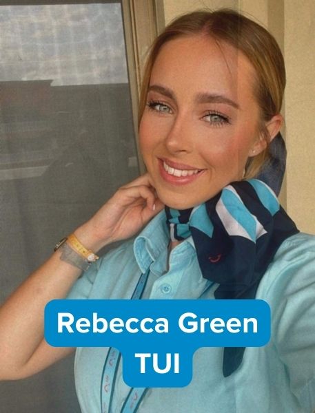 Former travel student Rebecca Green now working for TUI
