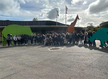 Travel and tourism students at Chester Zoo