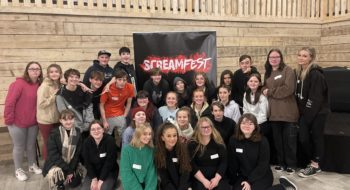 Lichfield College students at Screamfest