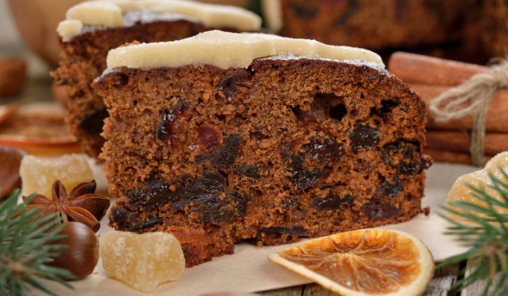 Slice of Christmas Cake