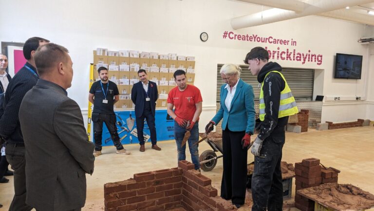 Amanda Milling at construction opening in Cannock