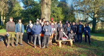 Group of learners and employers at Arboriculture masterclass at Rodbaston College
