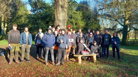 Group of learners and employers at Arboriculture masterclass at Rodbaston College