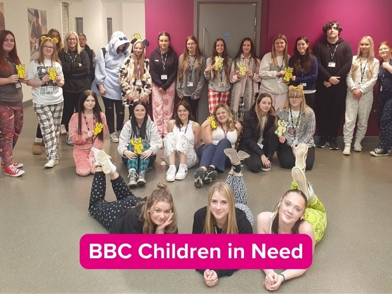 Early Years learners at Cannock celebrating BBC Children in Need