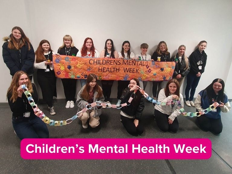 Early Years learners at Cannock celebrating Children's Mental Health Week