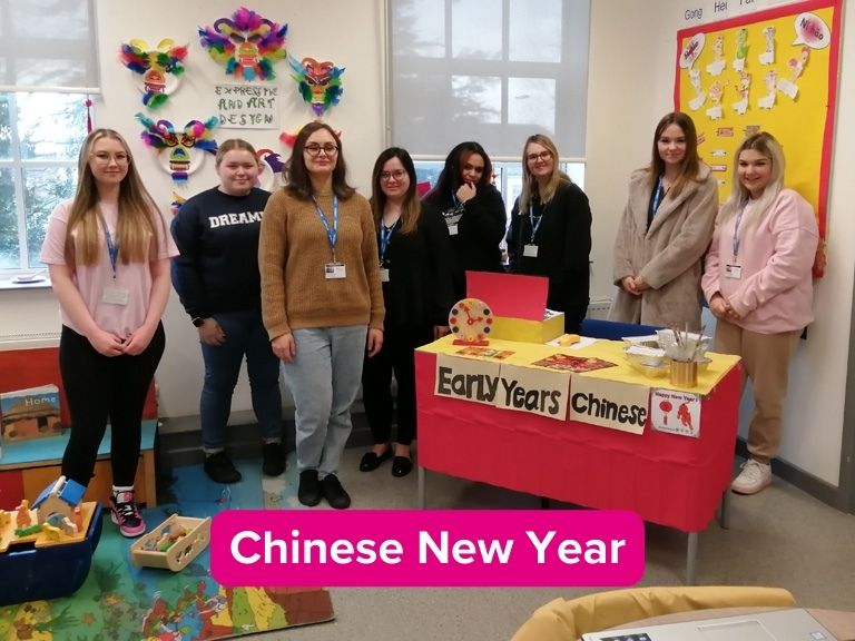 Early Years learners at Cannock celebrating Chinese New Year