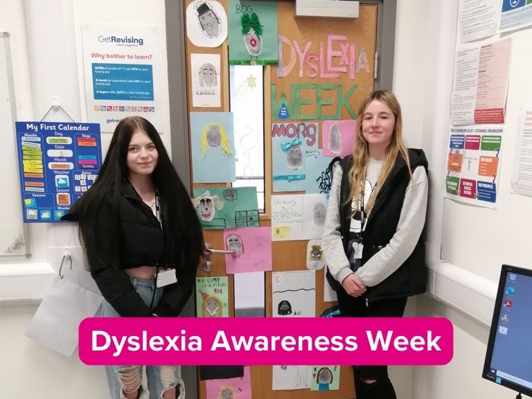 Early Years learners at Cannock celebrating Dyslexia Awareness Week