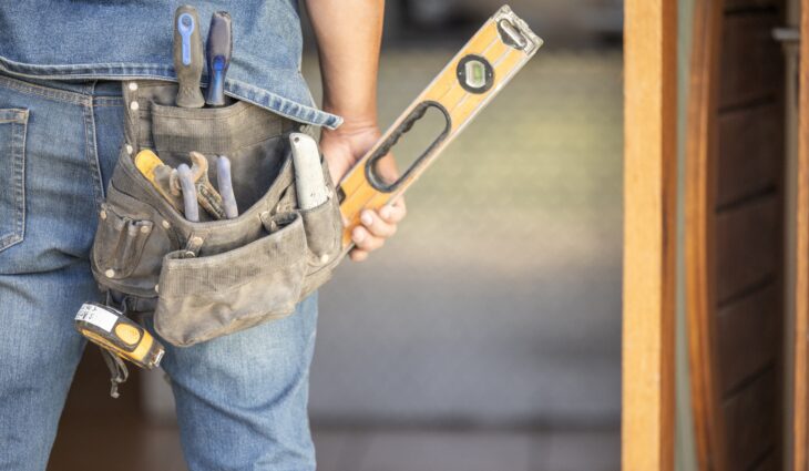 Tradesperson with tools
