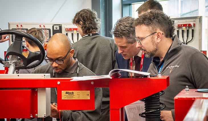 Gavin Williamson MP visit to Automotive