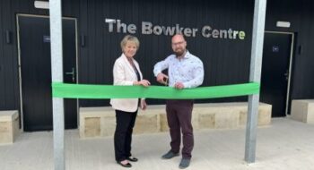 Bowker Centre opening ribbon cut